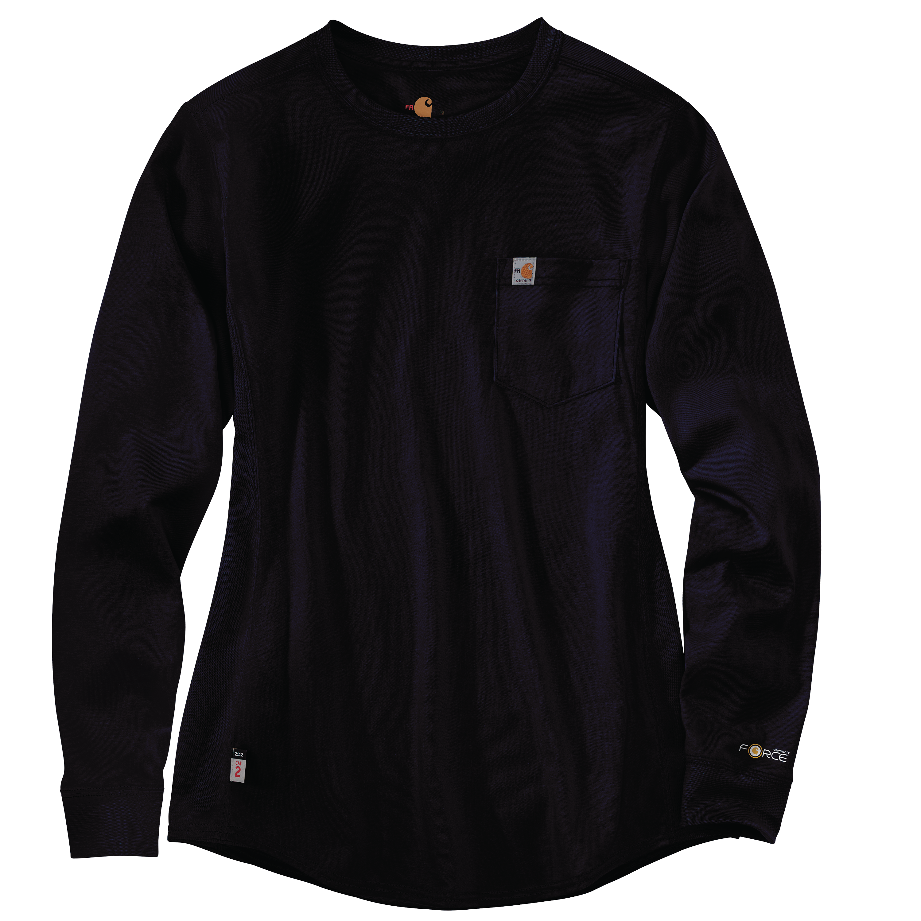 Carhartt 102685 Womens Flame Resistant Force Relaxed Fit Midweight Long-Sleeve Pocket T-Shirt 2