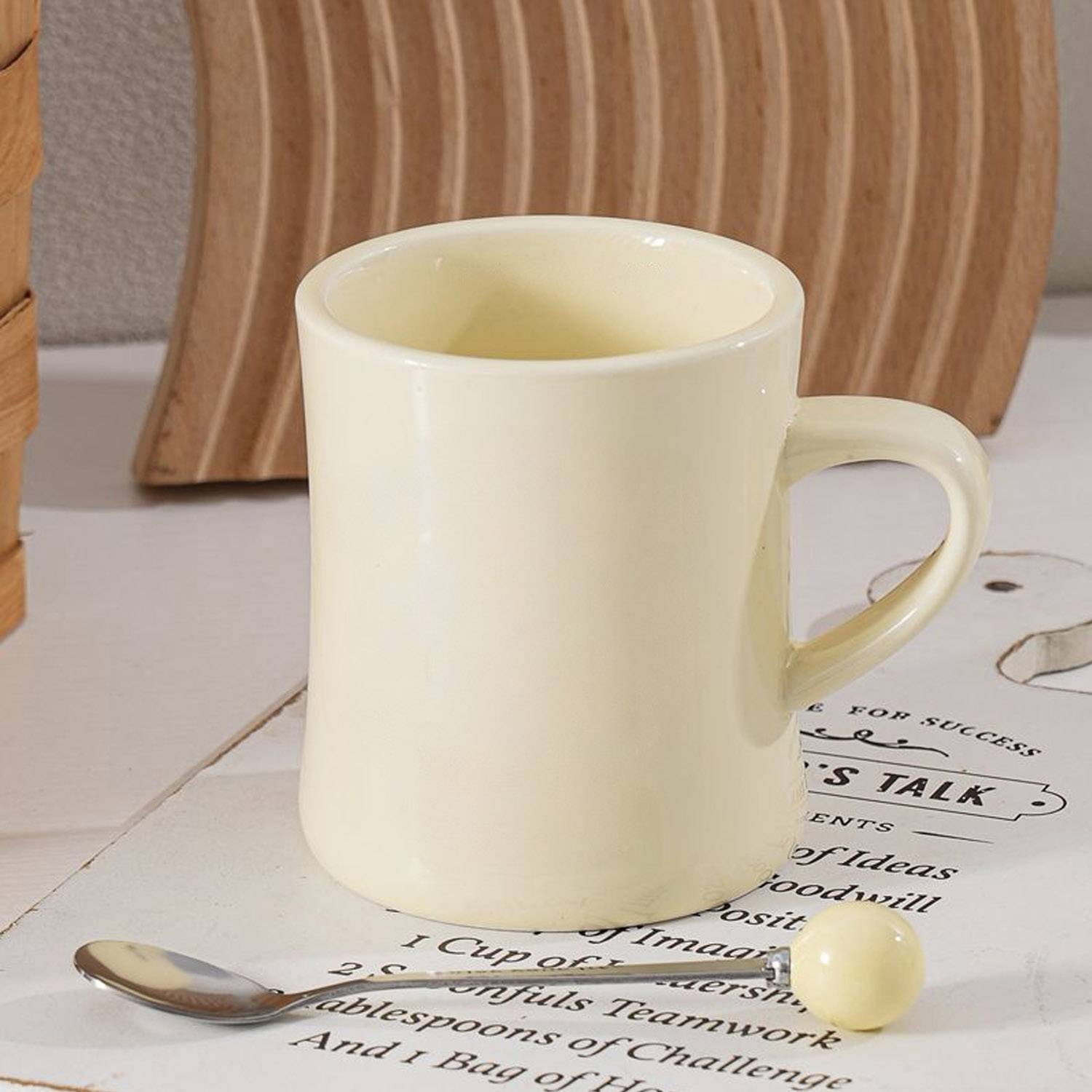 15OZ Simple Household Waist Collection Ceramic Coffee Mug 3
