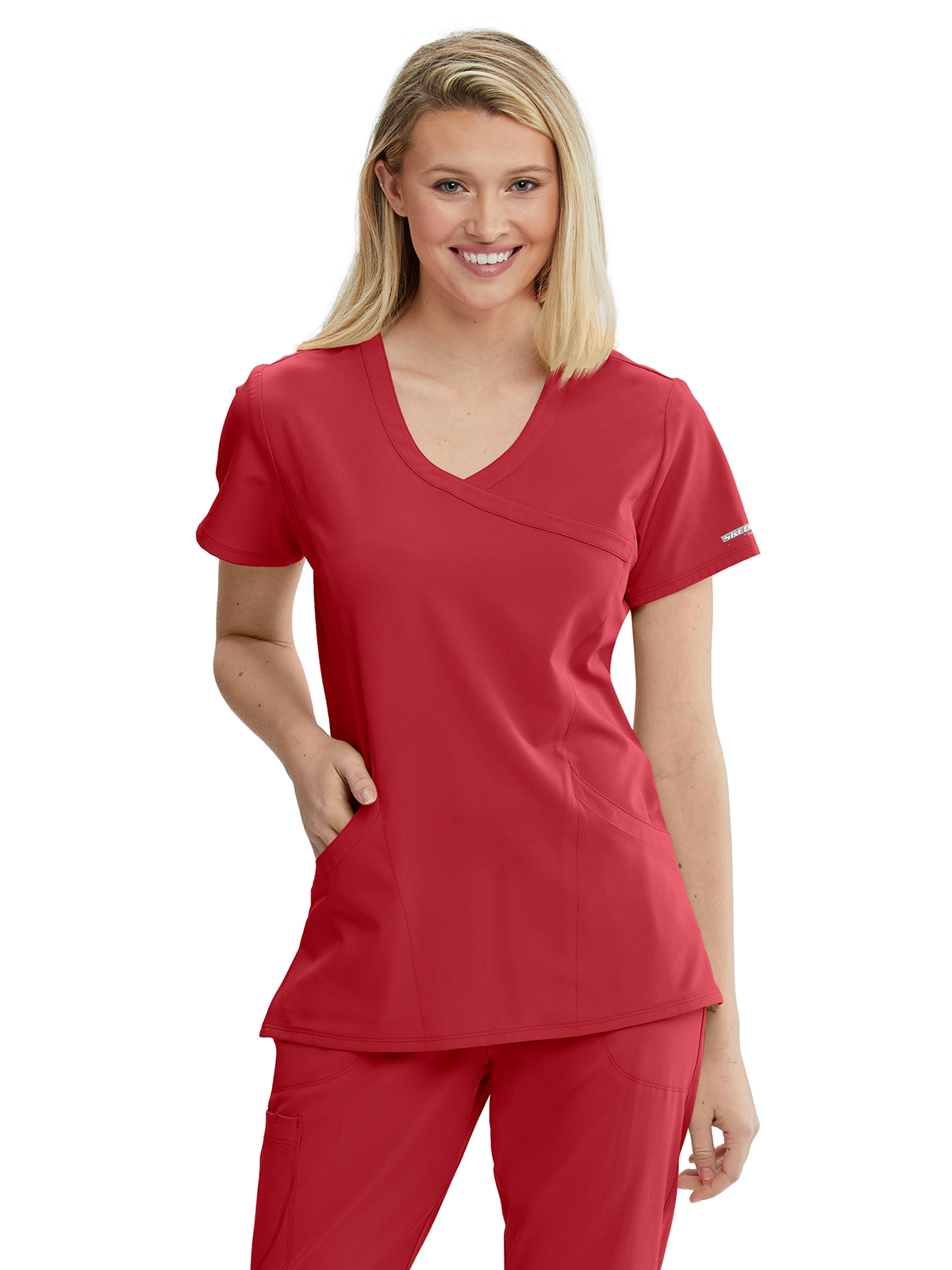 Skechers - Women's Three-Pocket Crossover V-Neck Reliance Scrub Top 1