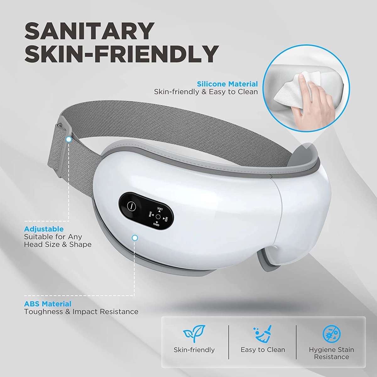 Eye Massager With Heat Bluetooth Music Rechargeable 5