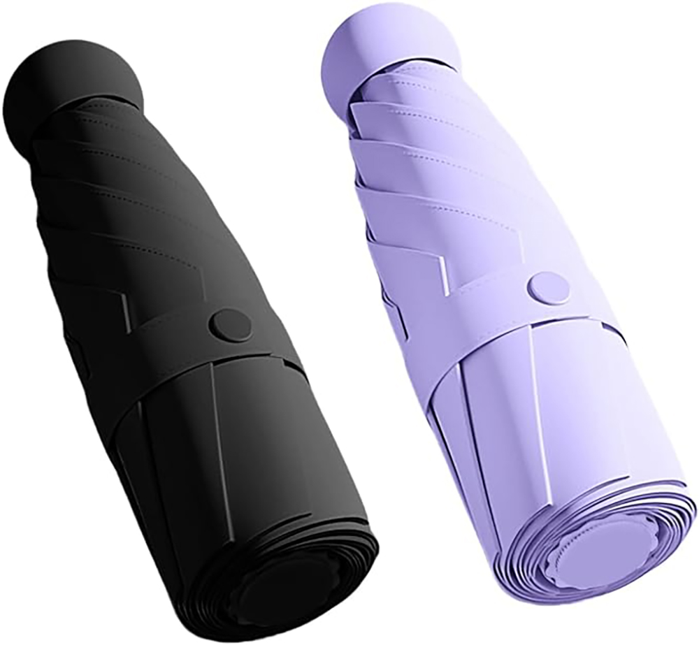 Sun Protection Umbrella Pocket Capsule Umbrella Vinyl Six-bone Folding Sun Umbrella 1