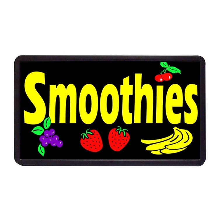 Smoothies 13" x 24" Simulated Neon Sign