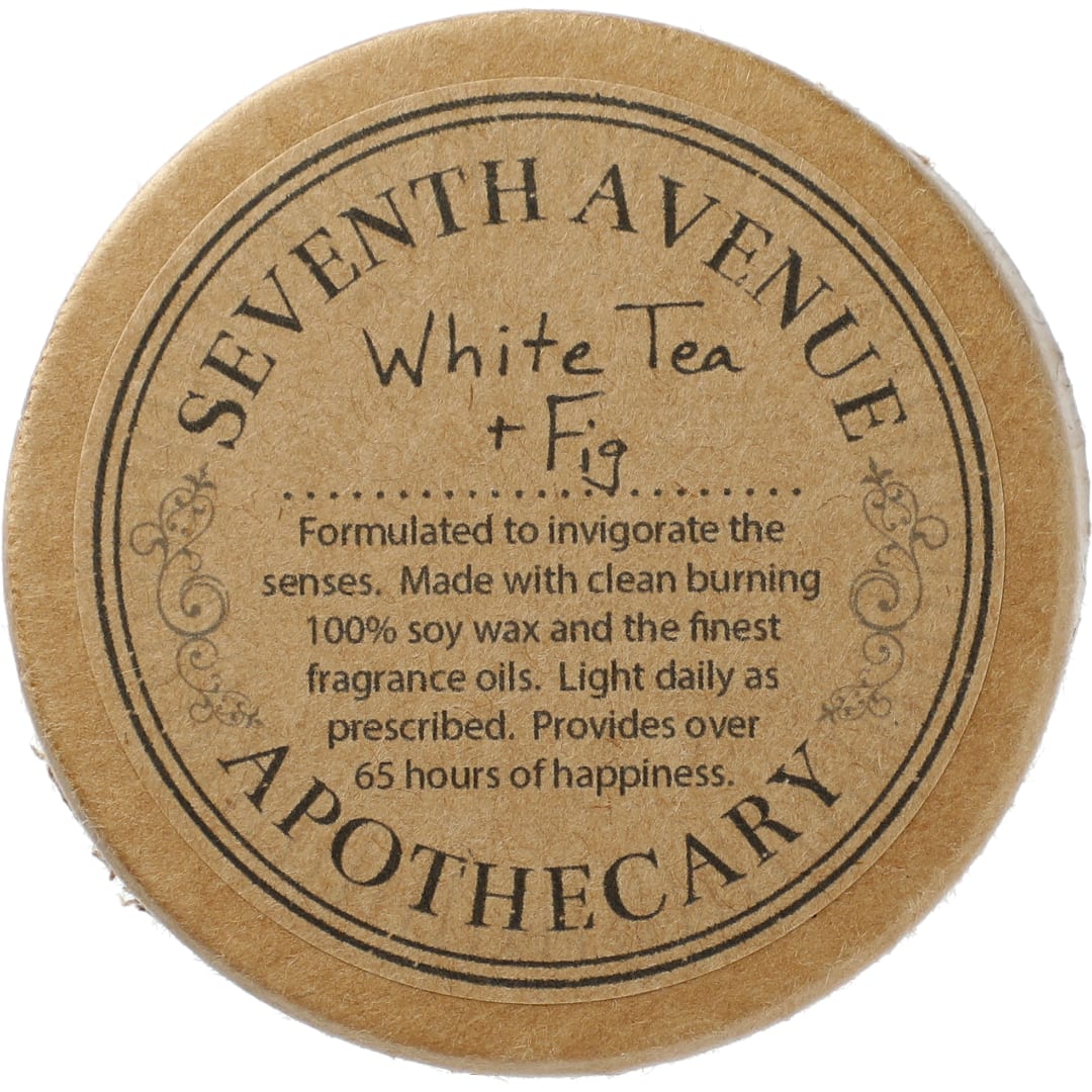White Tea and Fig 11 oz Glass Jar Candle 16