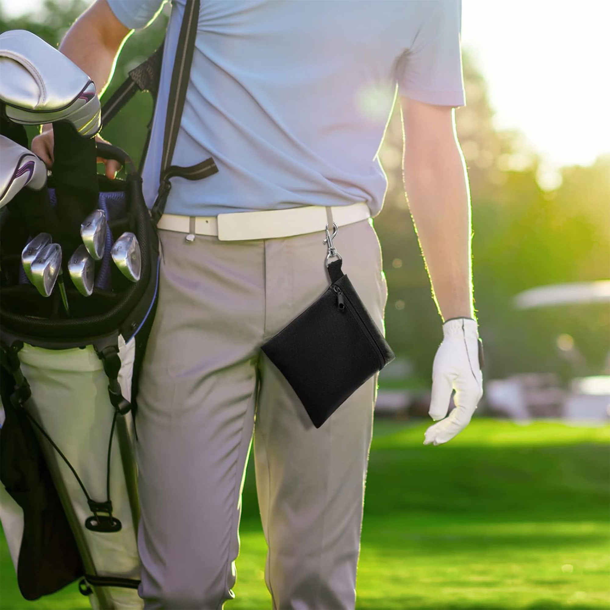 Zipper Golf Ball Pouch Bag 5
