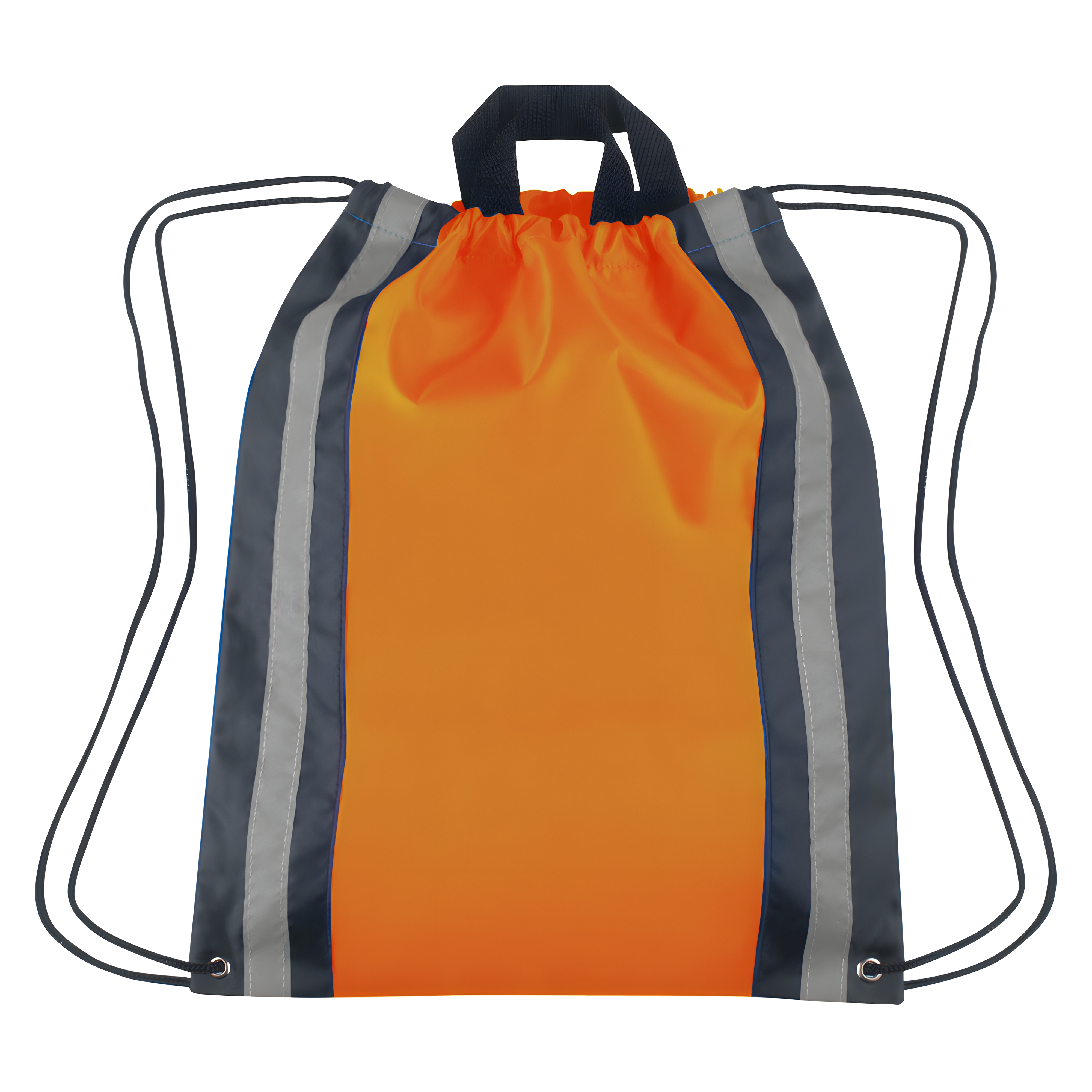 Vertical Reflective Drawstring Backpack Tote 27