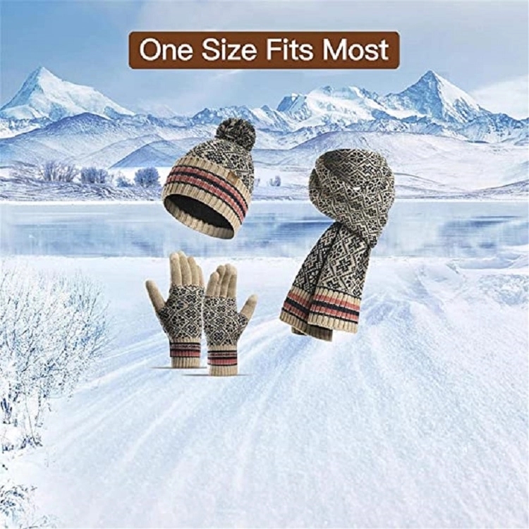 Winter Hats Scarf Gloves 2