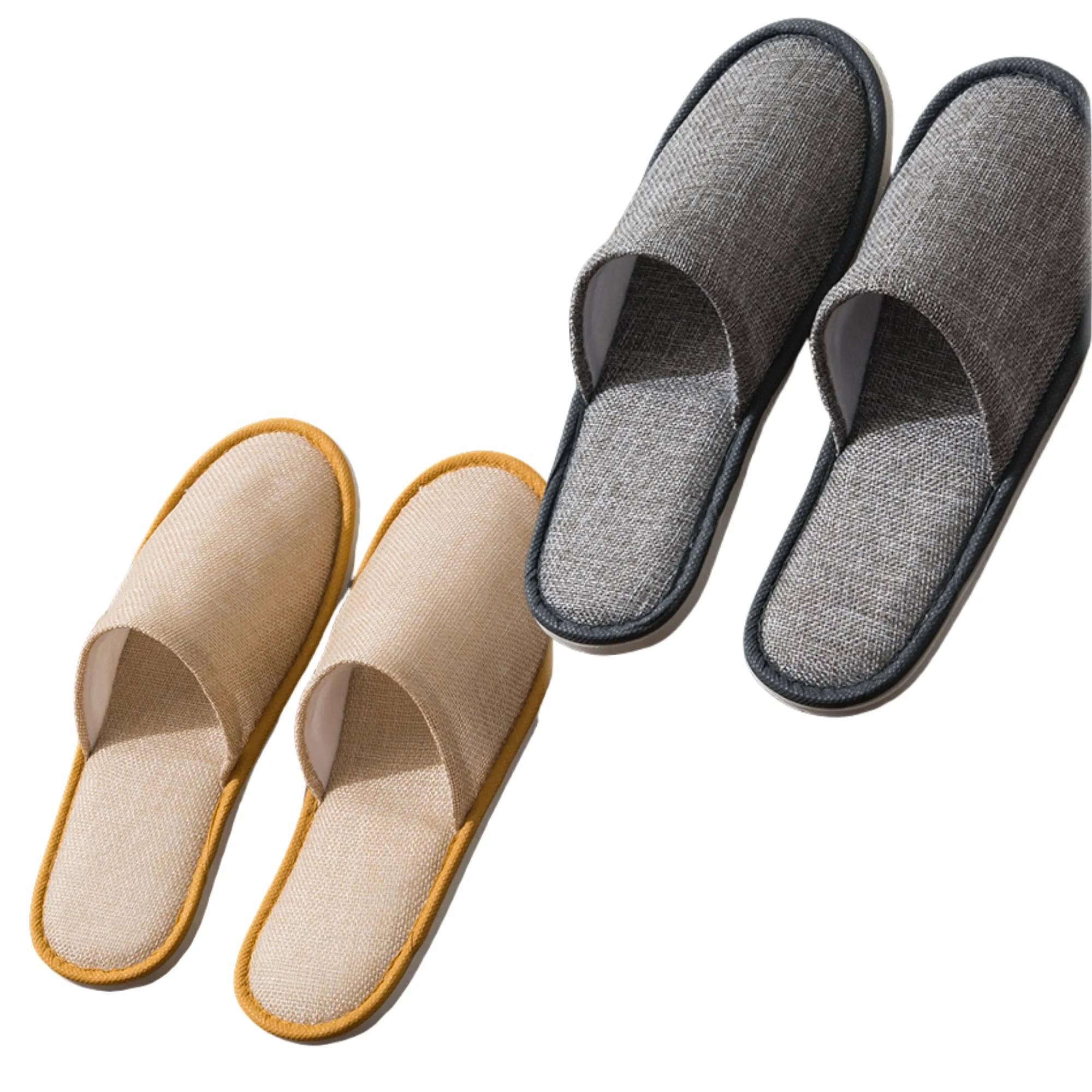 Linen Slip-resistant Single-use Slippers 4
