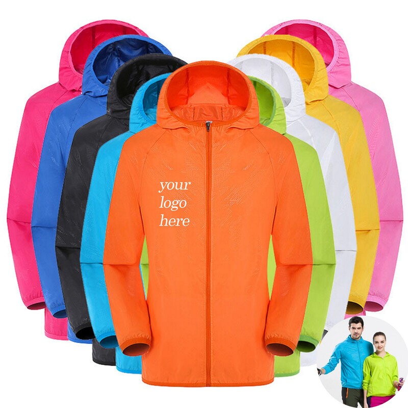 Packable Lightweight Polyester UV Shield Jacket 2