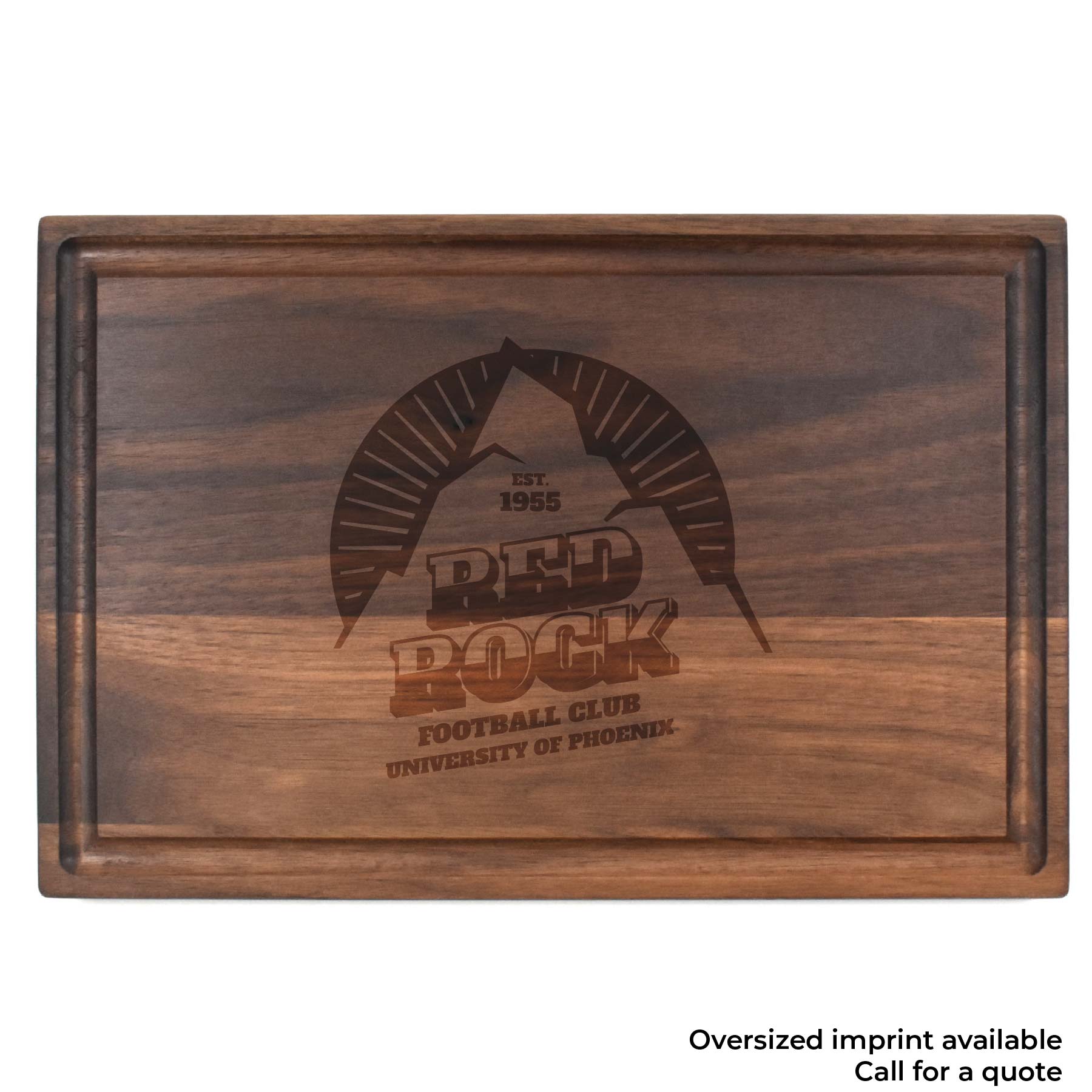8" x 12" Walnut Rectangular Cutting Board with Juice Groove 3