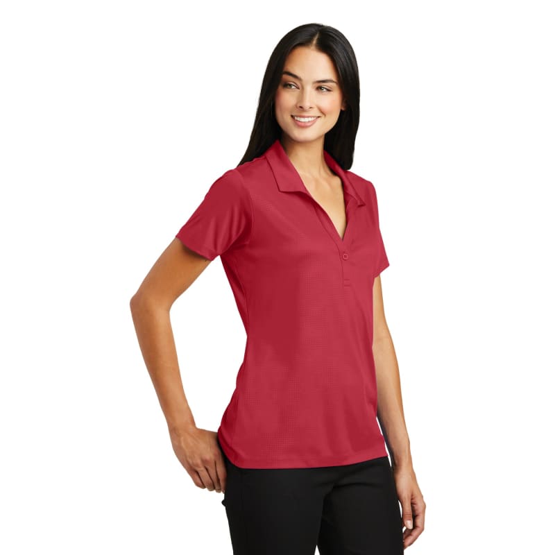 Sport-Tek Women's Embossed PosiCharge Tough Polo . 21