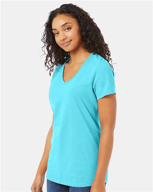 Women's Garment-Dyed V-Neck T-Shirt - GDH125 26