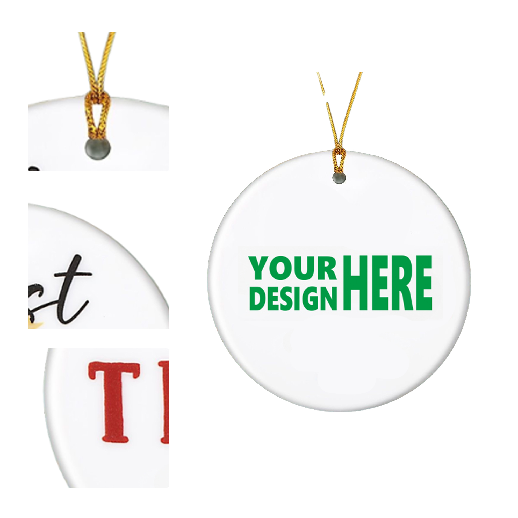 MOQ 50 Acrylic Personalized Hanging Ornament 2