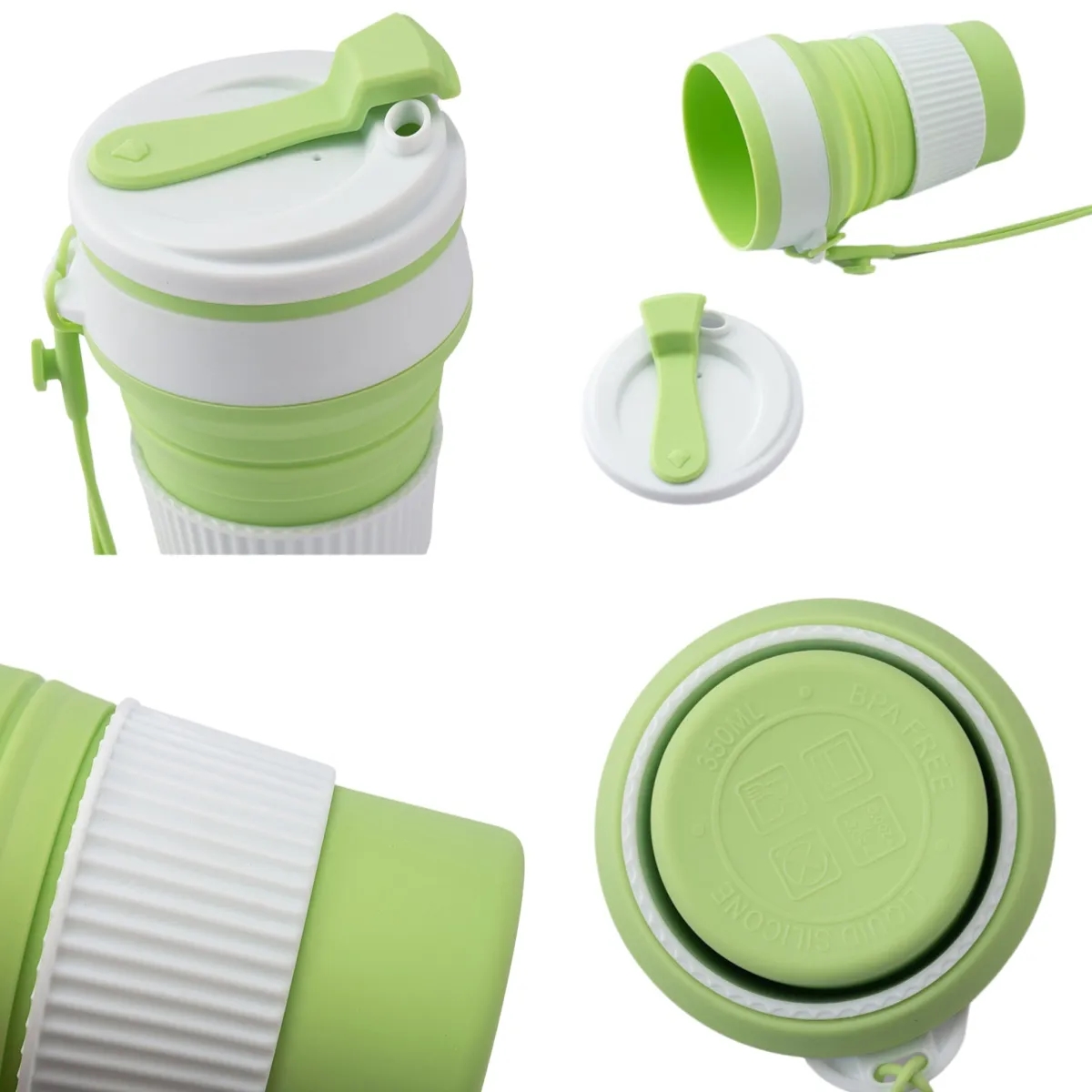 11.84oz Travel Silicone Folding Cup 7