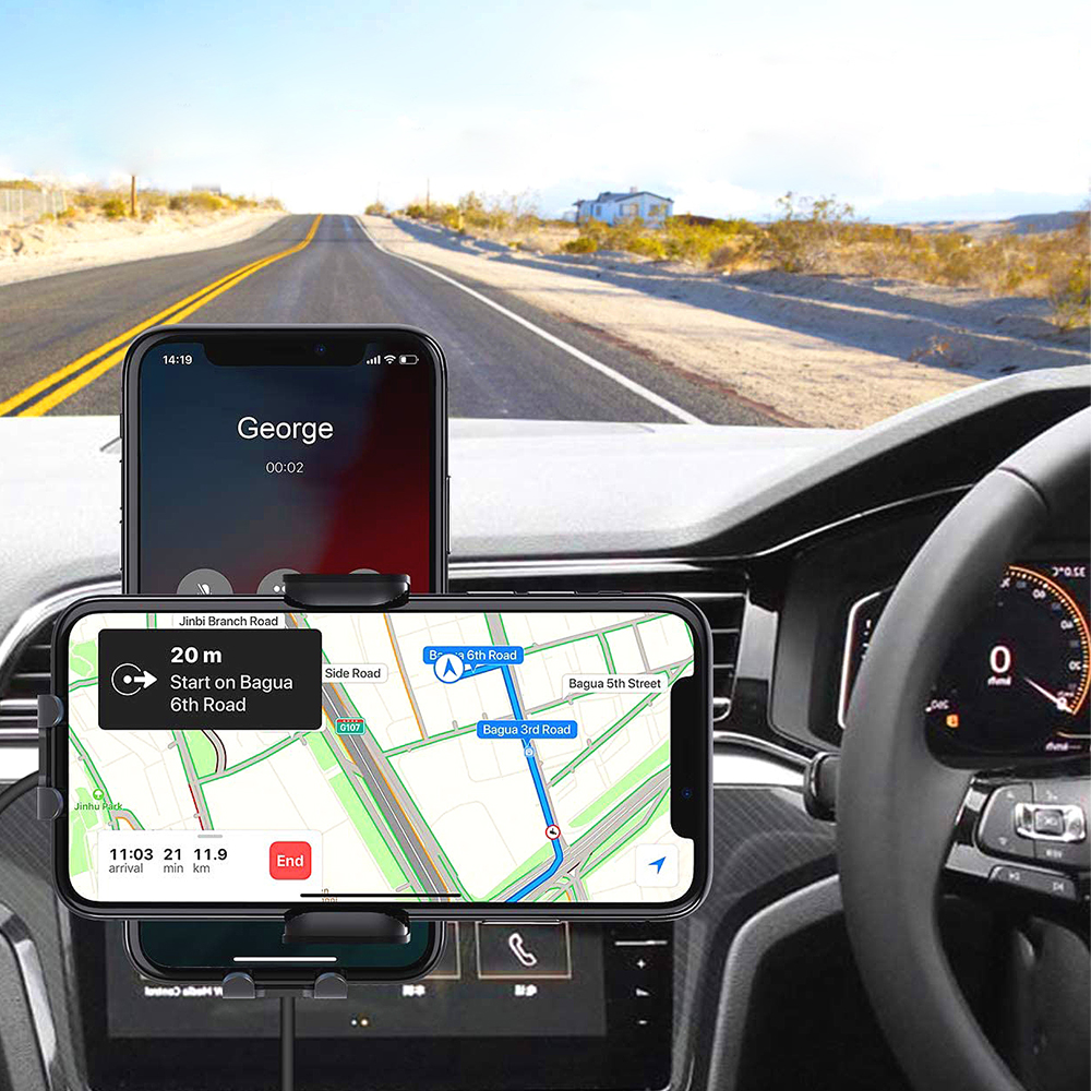 Auto-Clamping Car Charger Mount with 15W Fast Charging 3