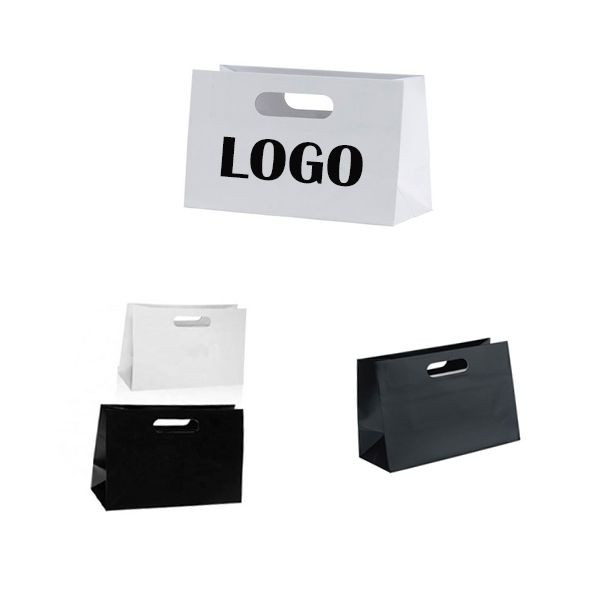Boutique Die Cut Paper Tote Bag(11 13/16" W x 7 7/8" H x 5 1/8" G) 2