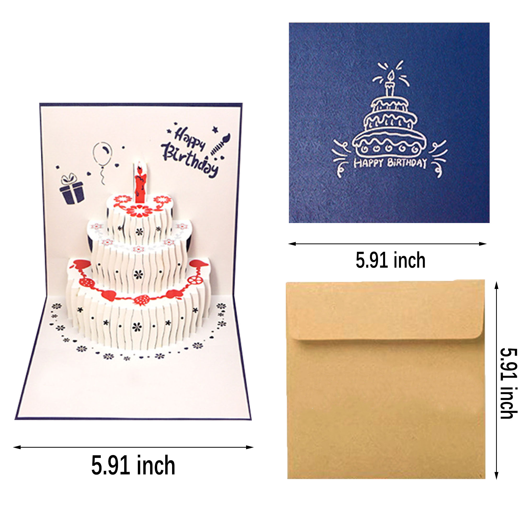 3D Birthday Greeting Card 2