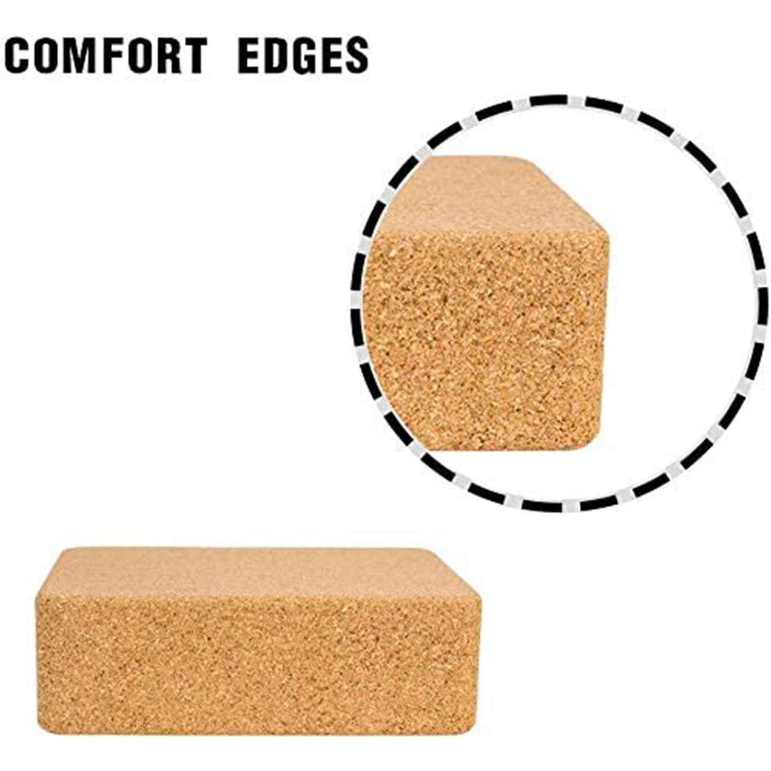Cork Fitness Block Yoga Brick, custom sports ball with logo imprint 8