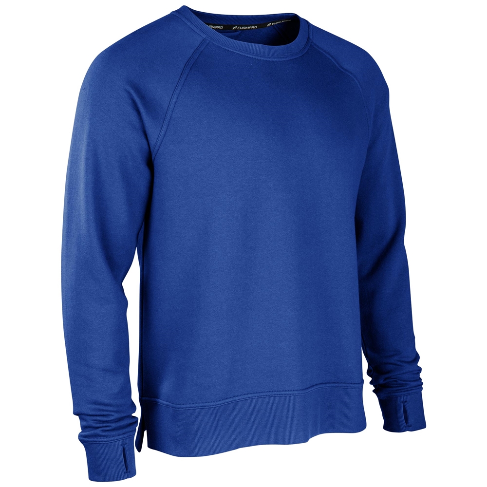 Victory Fleece Men's Split Hem Crew, custom hoodie or sweatshirt with logo imprint 3