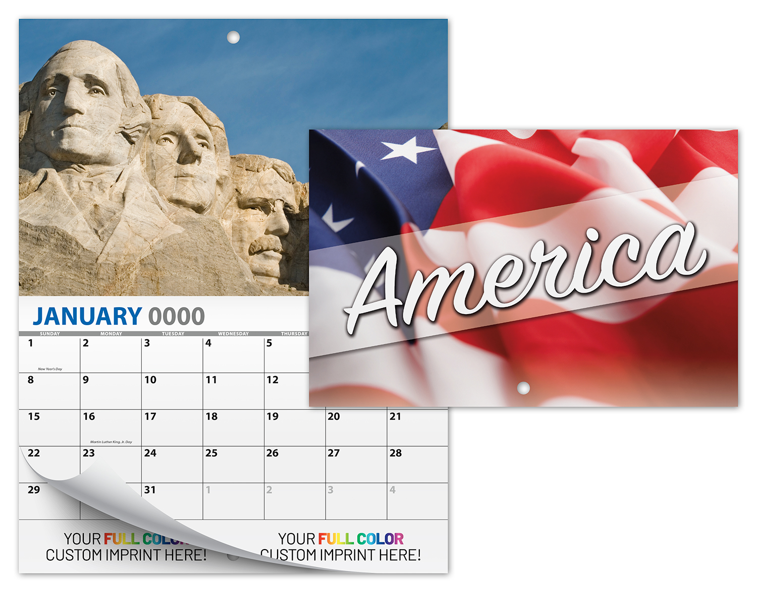 13 Month Mini Custom Photo Appointment Wall Calendar - PATRIOTIC 3