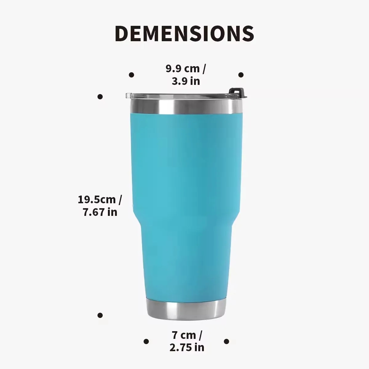 30 Oz Stainless Steel Tumbler Durable Insulated Coffee Cup 2