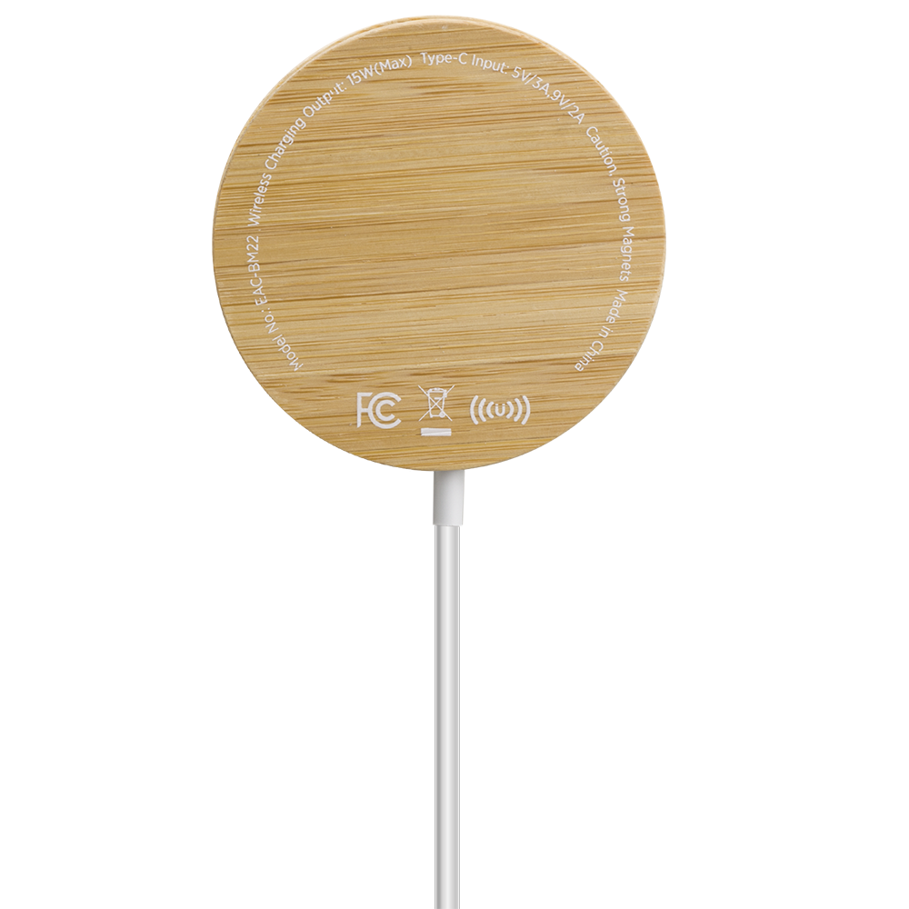 Rosedale 15W Bamboo Magnetic Wireless Charger 5