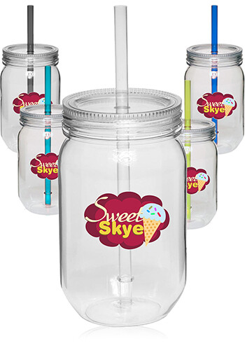 24 oz. Single Wall Mason Jars