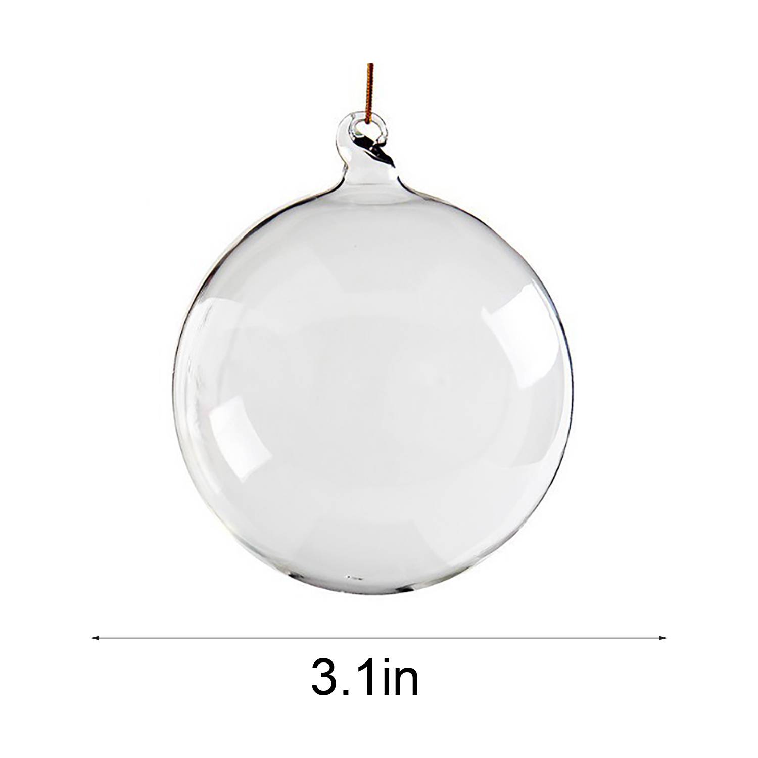 3 Inch Glass Christmas Ball Ornament 4