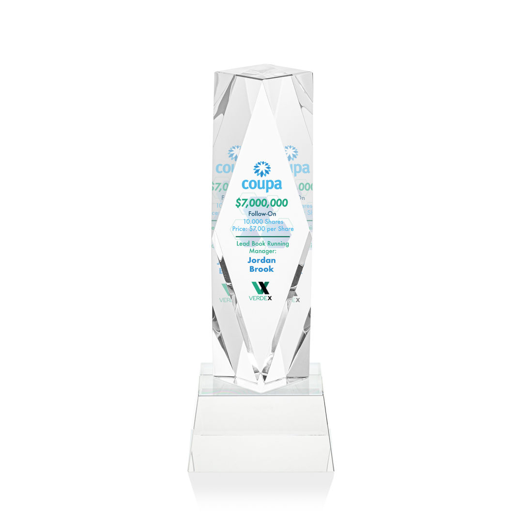 Toscana VividPrint™ Award on Base - Clear 12