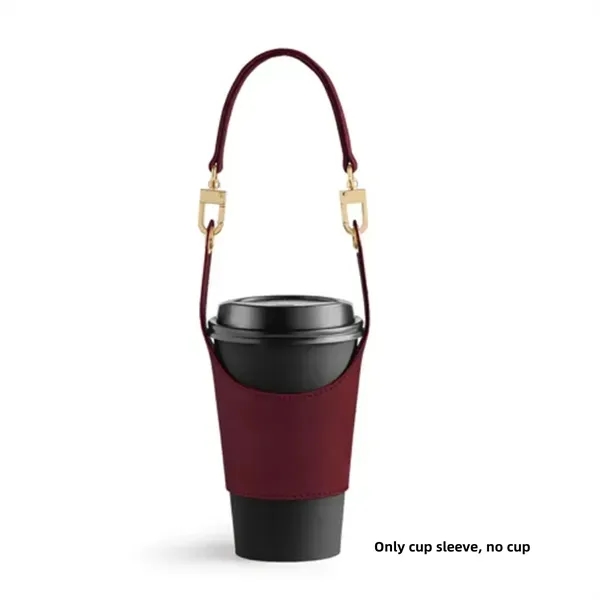 PU Leather Coffee Cup Carrier 3