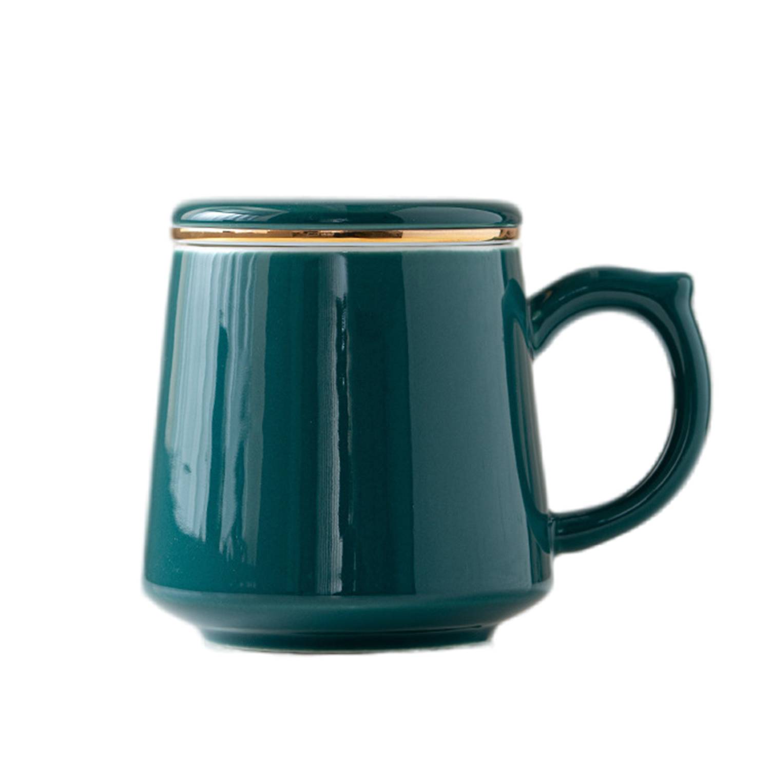 Ceramic Tea Mug Customized with Lid Handle 6