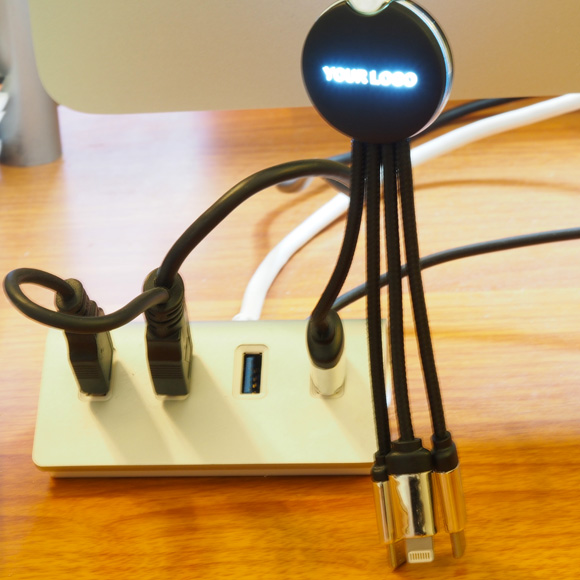 3 IN 1 Multi CHARGING CABLE / BRIGHT DELUXE LOGO 2