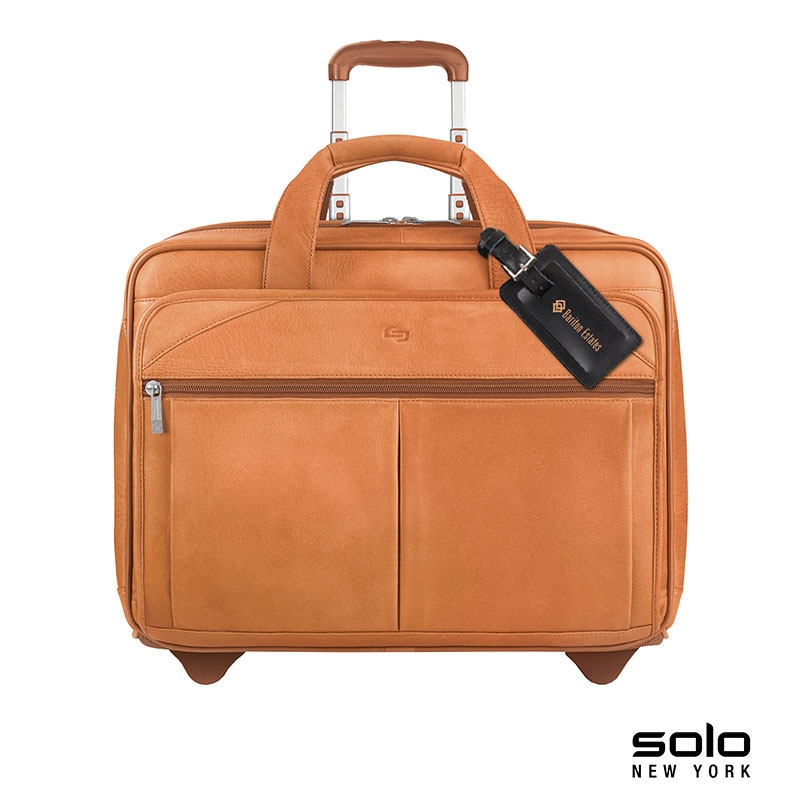 Solo New York Walker Leather Rolling Case 12