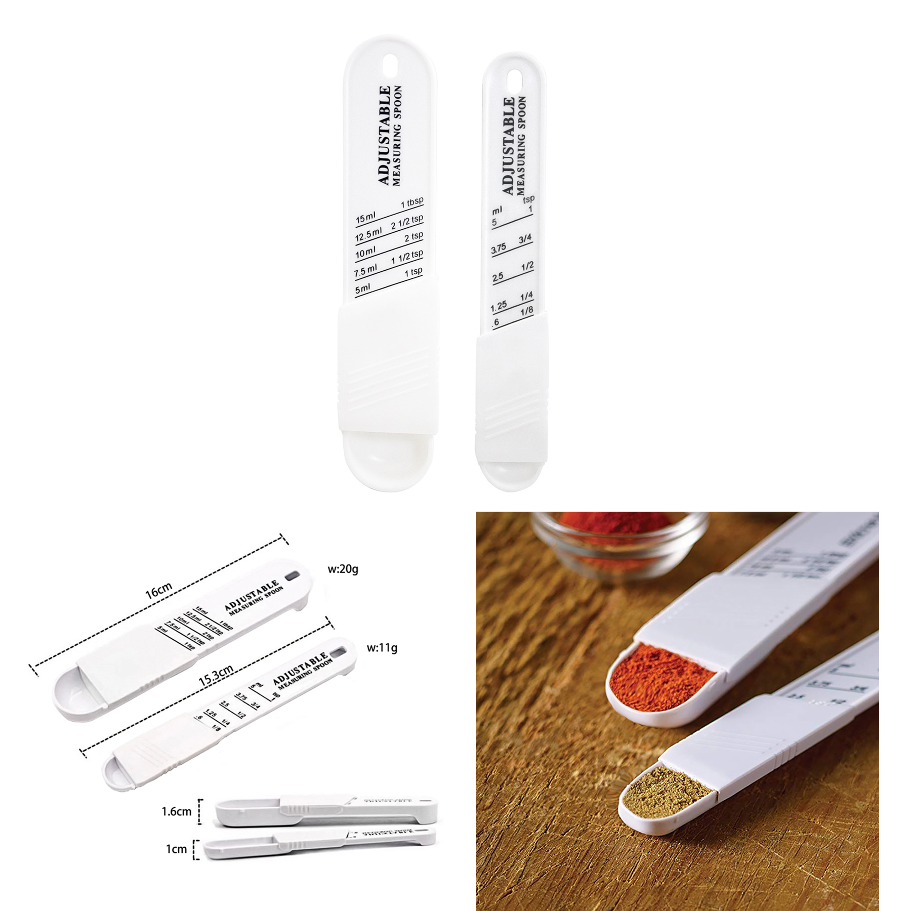 Adjustable Measuring Spoon Set 1