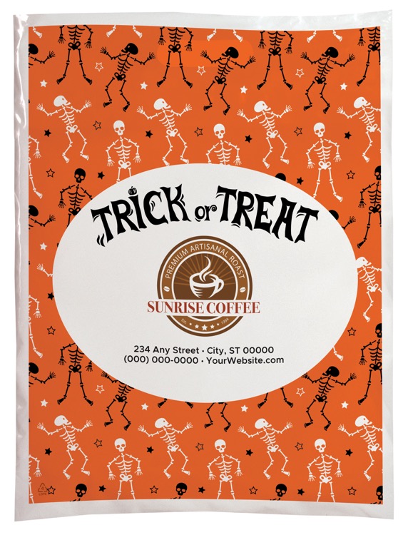 Halloween Scatter Design 2 Plastic Bag (12" x 15")