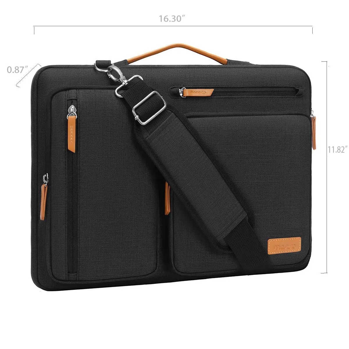 Shock Resistant Laptop Sleeve Briefcase Messenger Bag 3