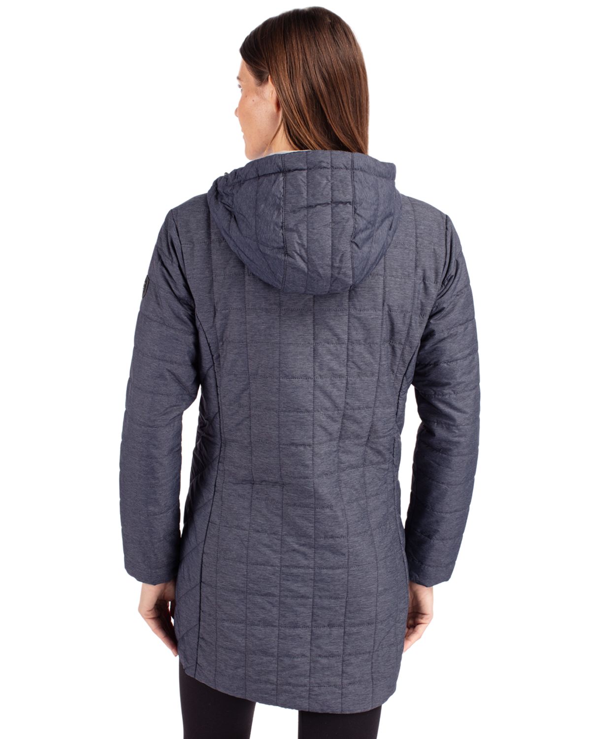 Rainier PrimaLoft Womens Eco Insulated Hooded Long Coat