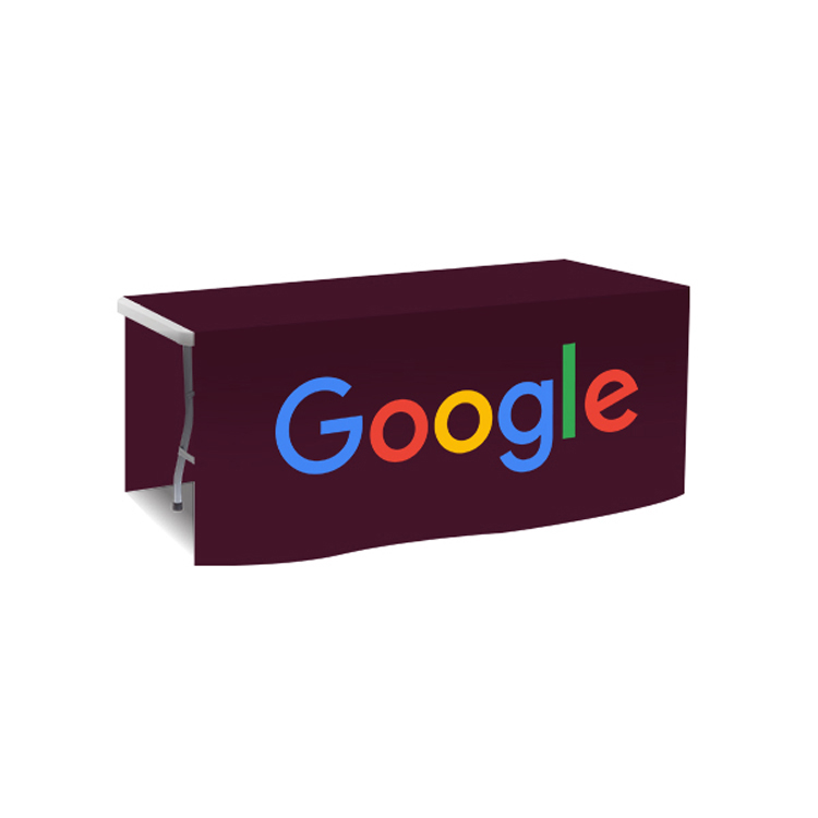 72 in. x 88 in. PolyKnit™ Table Drop (Full Color Logo) 5