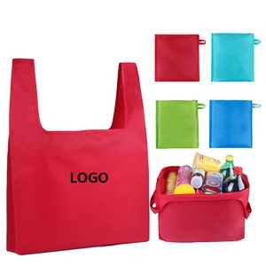 Folding Reusable Grocery Tote Bag, custom tote bag with logo imprint 3