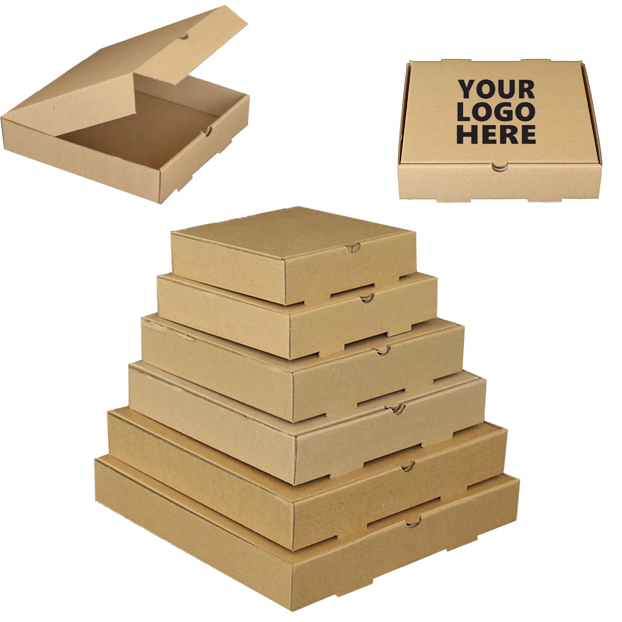 Thickening Brown Pizza Box 3