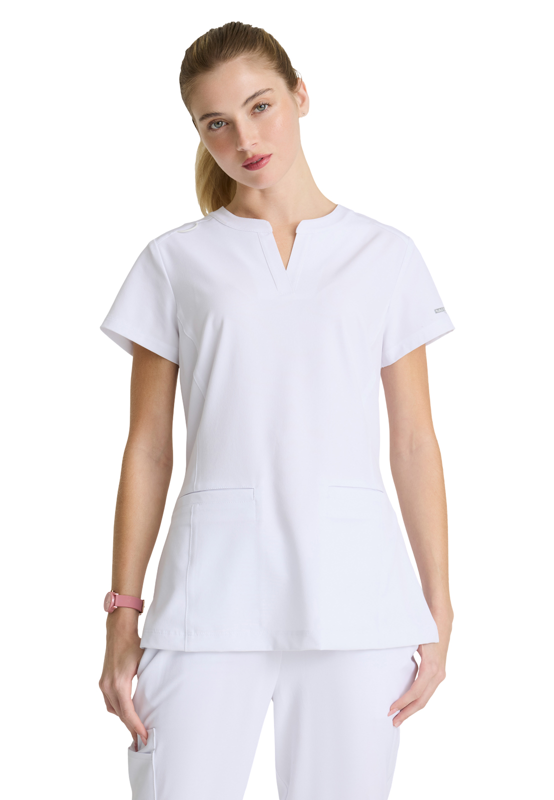 Skechers - Women's Two-Pocket Placket V-Neck Coast Scrub Top 30