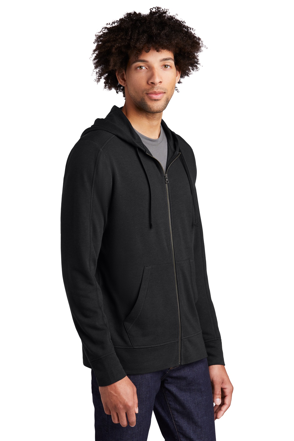 PosiCharge Tri-Blend Wicking Fleece Full-Zip Hooded Jacket