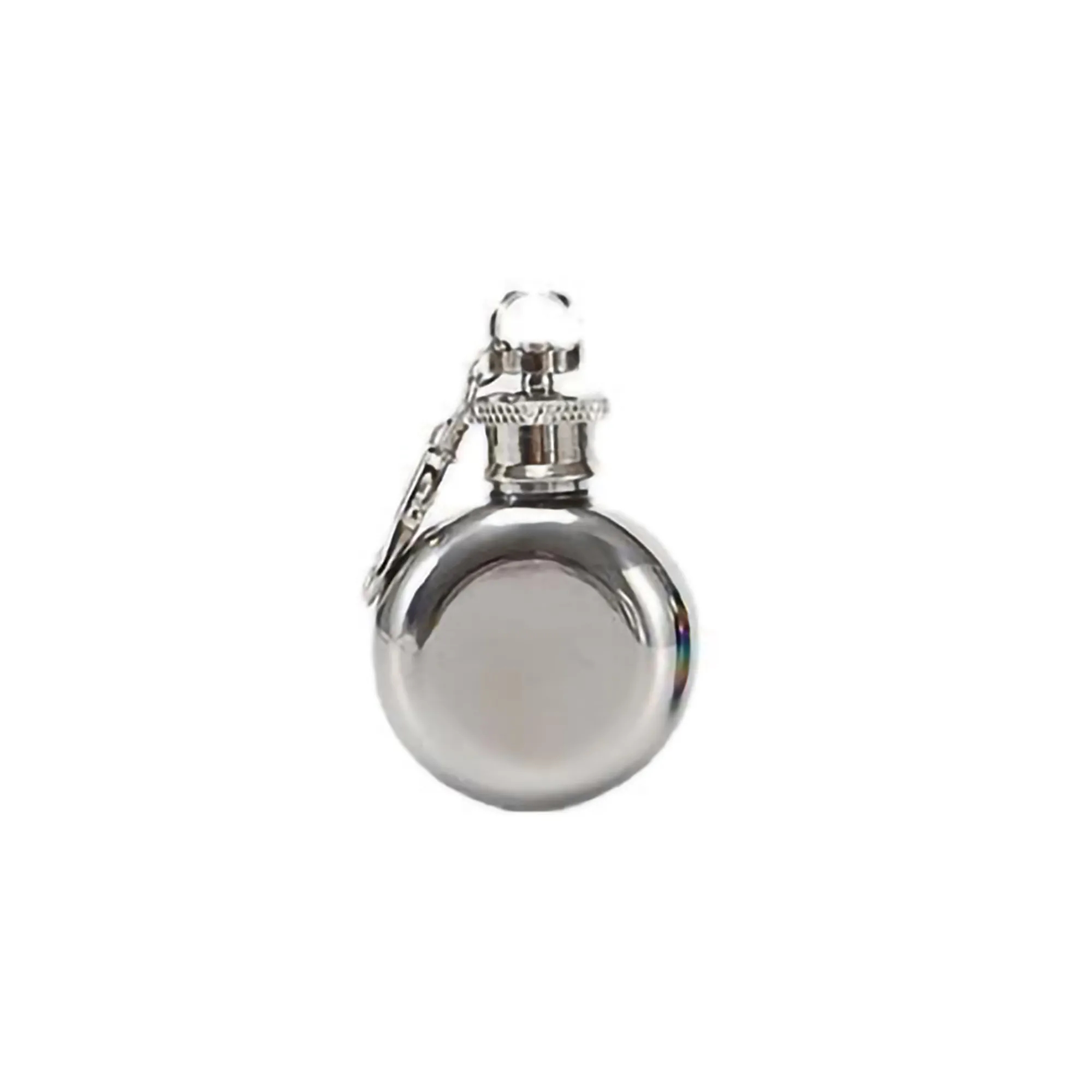 1Oz Round Keychain Portable Booze Shot Flask MOQ30 7
