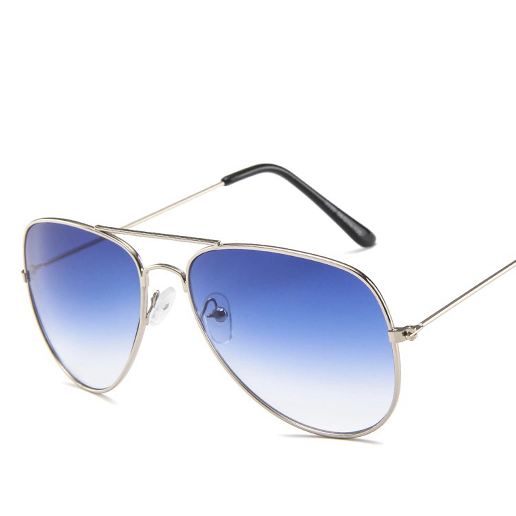 Double Bridge Metal Frame Gradient Sunglasses 3