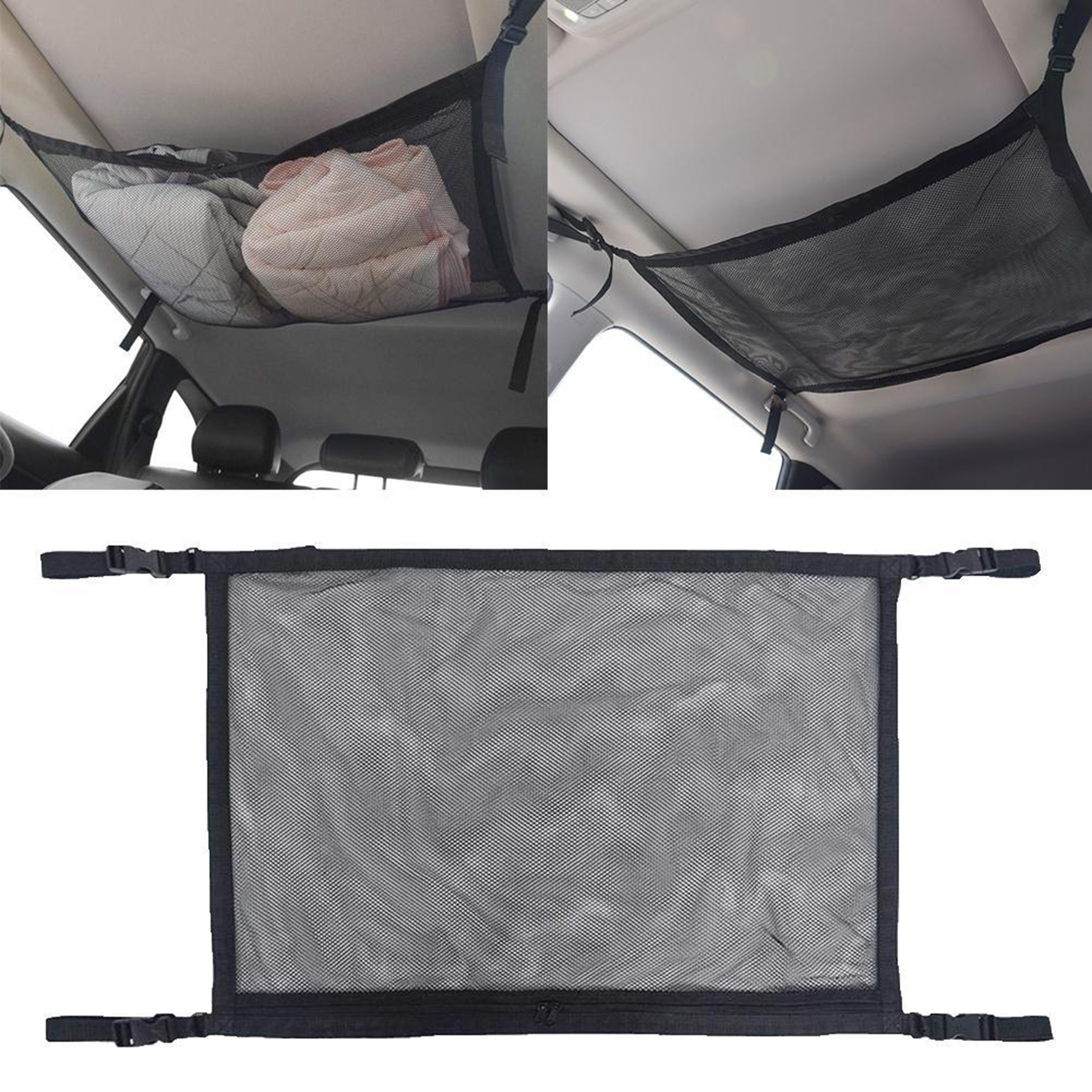 Car Ceiling Storage Hanging Net Pocket 4