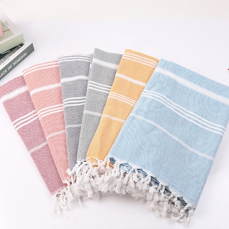 Turkish Jacquard Beach Towel - 39.37'' x 70.87'' 2