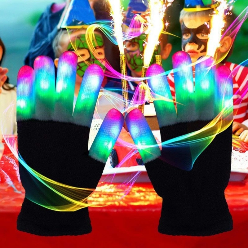 Led Colorful Flashing Finger Lighting Gloves 2