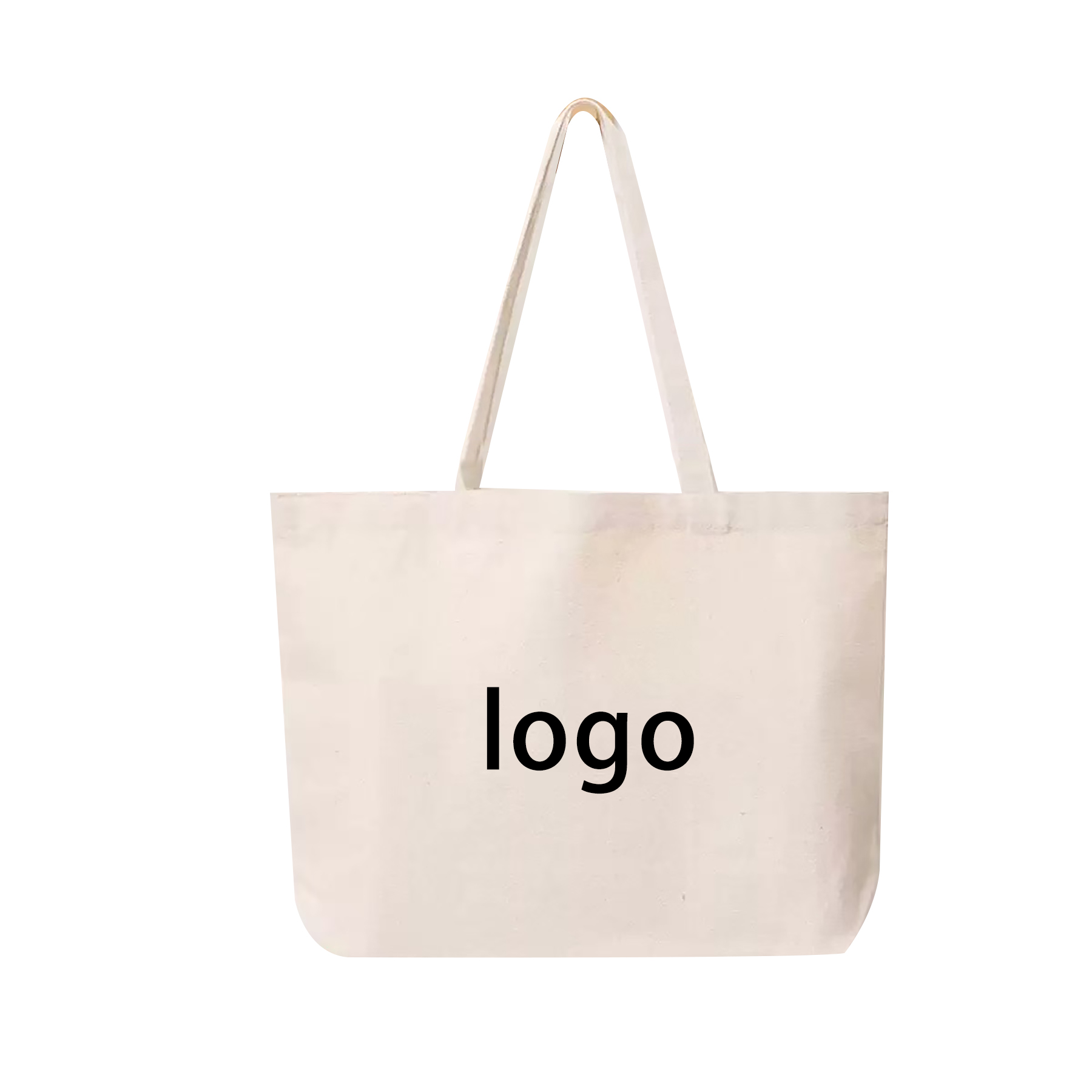Horizontal Cotton Canvas Tote Bag, custom tote bag with logo imprint 2