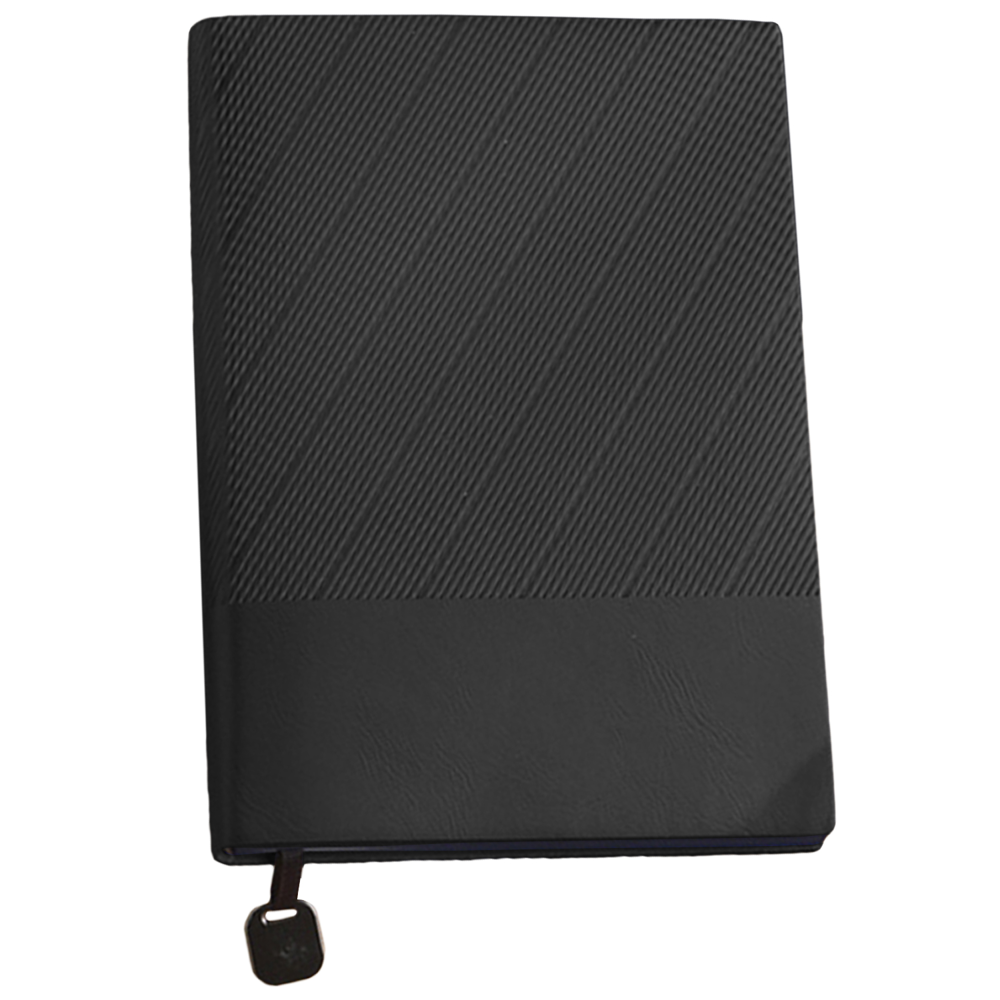 TiTUS® Executive Corduroy PU Lather A5 Notebook with Metal Bookmark