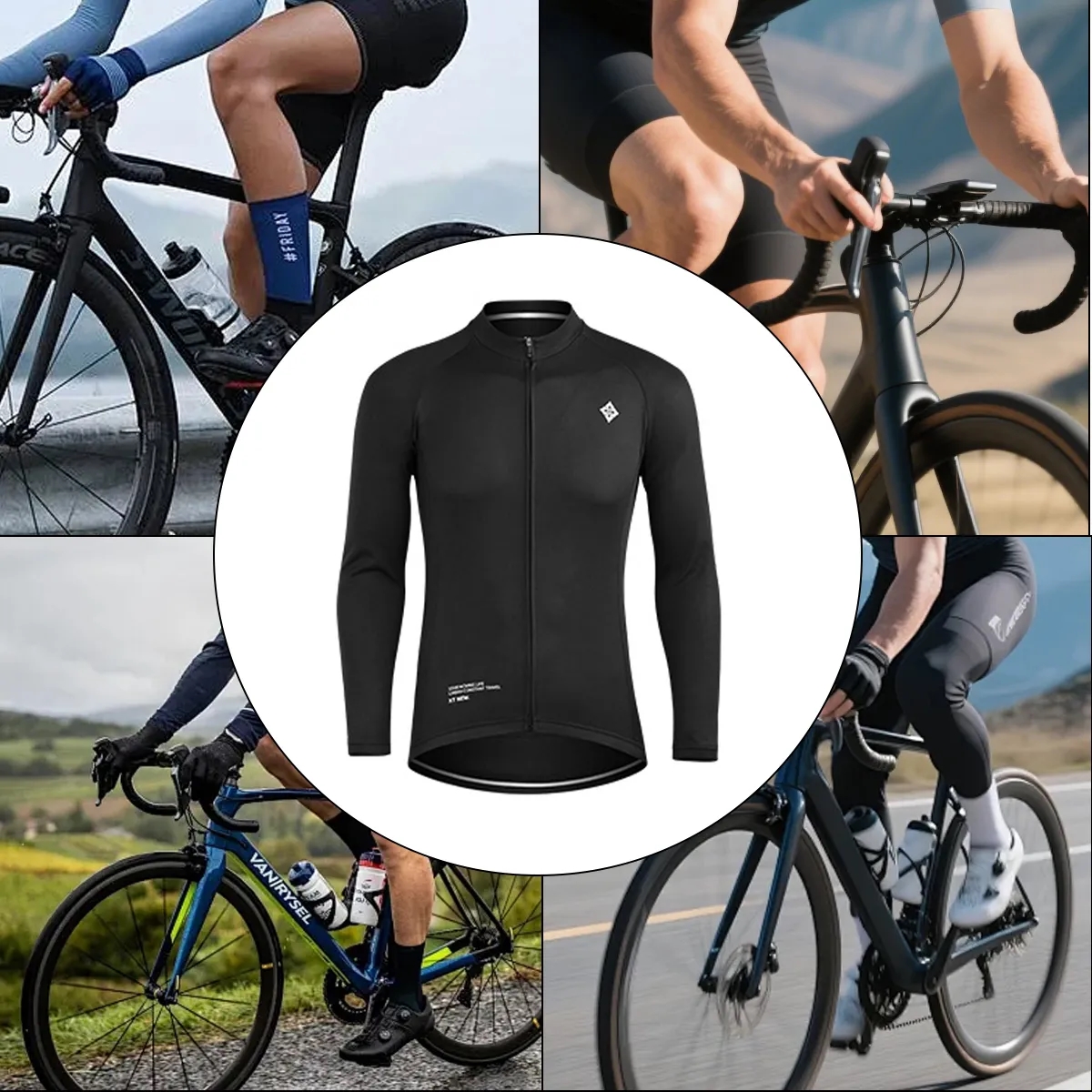 Breathable Long Sleeve Cycling Jersey For Team Rides 4