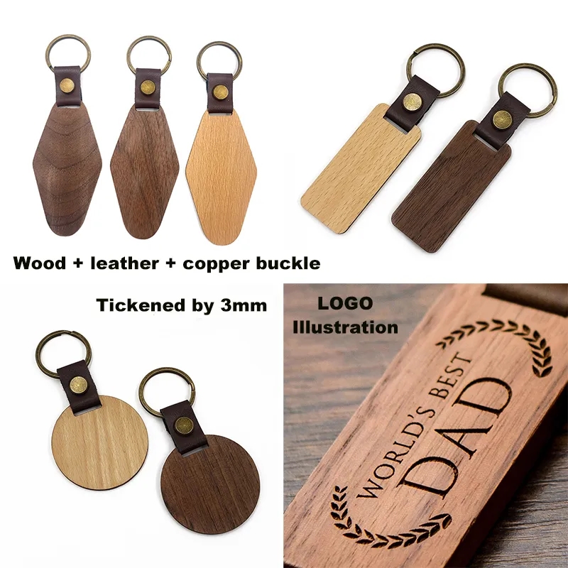 Hardwood Keychains 2